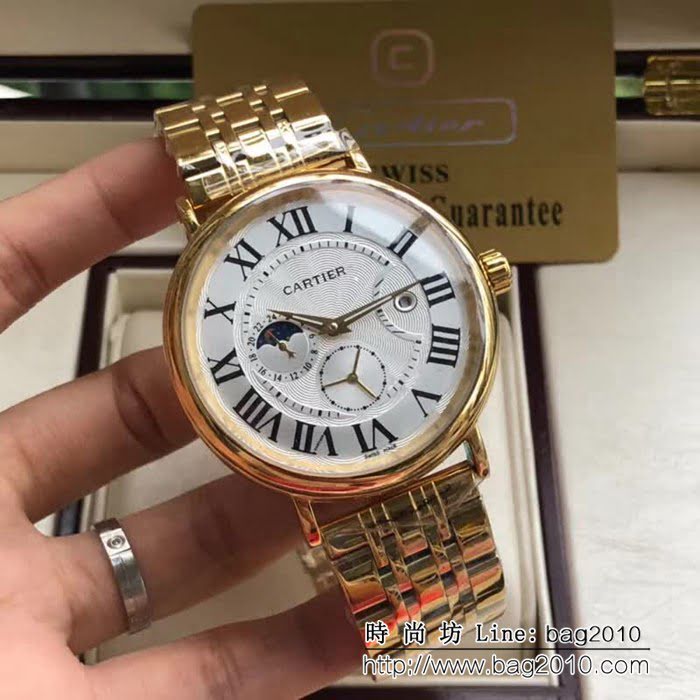 CARTIER卡地亞 時尚精品 深度防水高品質男士腕表 WSS3341